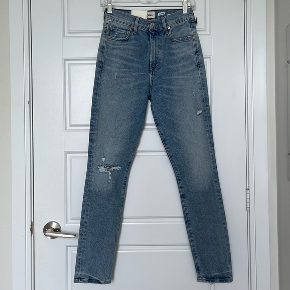 Olivia High Rise Slim Jeans in Santorini - Picture 5 of 8